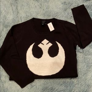 Star Wars Her Universe Rebel Intarsia Sweater NWT